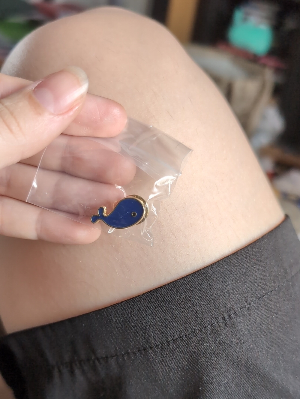 1$ Add On⭐ Blue Whale Pin
